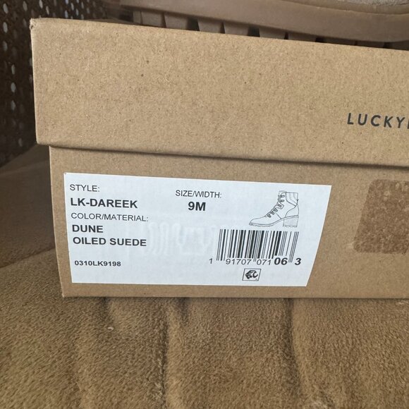 Lucky Brand Dareek Combat Boot size 9 - Picture 2 of 6